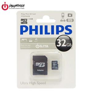 مموری کارت Micro SD فیلیپس کلاس 10 مدل FM32MA45B ظرفیت 32 گیگا‌بایت  Philips FM32MA45B Class10 Micro SD Memory Card 32GB