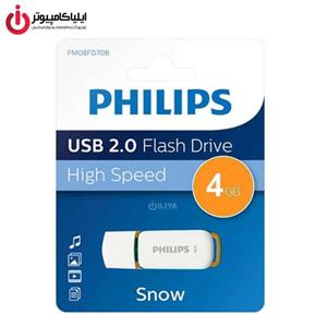 فلش مموری فیلیپس مدل Snow FM04FD70B ظرفیت 4 گیگابایت Philips Snow FM04FD70B USB 2.0 Flash Drive 4GB