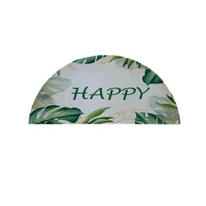 پادری مدل نیم دایره طرح Happy کد 8736 سایز 90×45 سانتی متر
