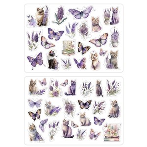 برچسب مدل Cats and Butterflies طرح بولت ژورنال و اسکرپ بوک کد 53 بسته 2 عددی -