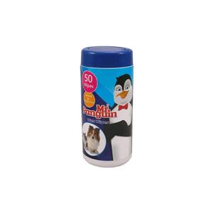 دستمال مرطوب سگ و گربه مستر پنگوئن مدل Wet wipes بسته دو عددی