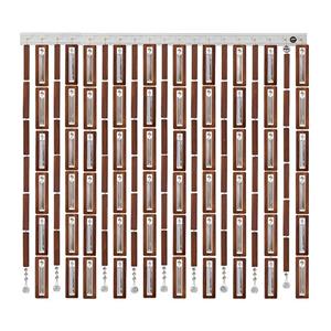 پرده آریا کریستال کد 1 سایز 100x120 سانتی متر