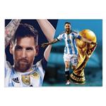 پوستر  طرح جام جهانی 2022 Lionel Messi مدل NV0106