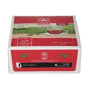 چای سیاه عصرانه نیم ریز دبش 500 گرم به همراه 20 عدد کیسه ای خانواده 