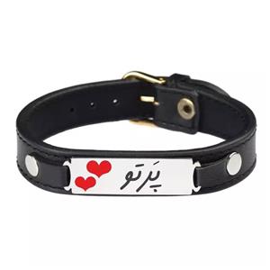 دستبند زنانه گیلواره زراوشان مدل چرم طبیعی اسم پرتو کد CLK 61