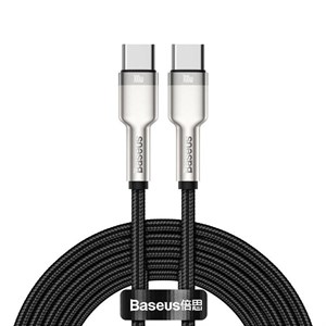 کابل تبدیل USB-C باسئوس مدل Metal Series 100W طول 2 متر