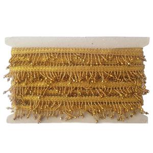 نوار یراق مدل کریستال آویزدار ZGOL طول 1 متر