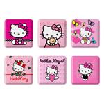 مگنت خندالو طرح هلو کیتی Hello Kitty کد 1564B مجموعه 6 عددی