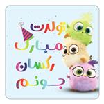 مگنت کاکتی طرح تولد رکسان مدل پرندگان خشمگین Angry Birds کد mg58558