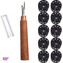 بشکاف خیاطی کد 03 به همراه ماسوره مدل کلاسیک بسته 10 عددی