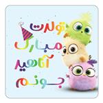 مگنت کاکتی طرح تولد آناهید مدل پرندگان خشمگین Angry Birds کد mg55837