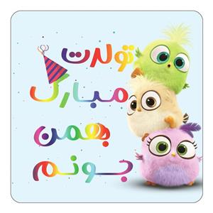 مگنت کاکتی طرح تولد بهمن مدل پرندگان خشمگین Angry Birds کد mg57197 