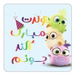 مگنت کاکتی طرح تولد آلند مدل پرندگان خشمگین Angry Birds کد mg55787