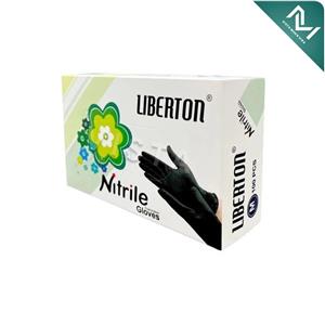 دستکش نیتریل لیبرتون مدل 01 سایز مدیوم بسته 100 عددی