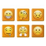 مگنت خندالو طرح ایموجی Emoji کد 1557A مجموعه 6 عددی