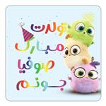 مگنت کاکتی طرح تولد صوفیا مدل پرندگان خشمگین Angry Birds کد mg59808