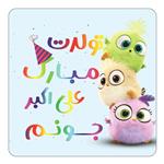 مگنت کاکتی طرح تولد علی اکبر مدل پرندگان خشمگین Angry Birds کد mg60075