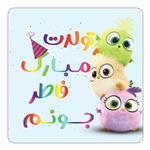 مگنت کاکتی طرح تولد فاطر مدل پرندگان خشمگین Angry Birds کد mg60208