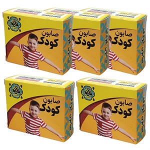 صابون کودک گیاهستان حکیم مدل روغن زیتون وزن 45 گرم بسته 5 عددی