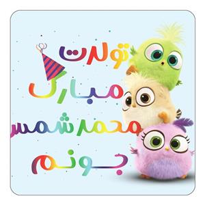 مگنت کاکتی طرح تولد محمد شمس مدل پرندگان خشمگین Angry Birds کد mg61165 