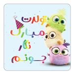 مگنت کاکتی طرح تولد نگار مدل پرندگان خشمگین Angry Birds کد mg62385