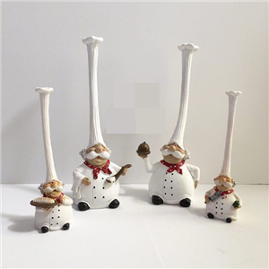 مجسمه طرح خانواده سر آشپز مجموعه 4 عددی