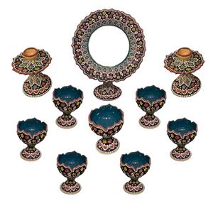 مجموعه ظروف هفت سین 10 پارچه مدل رونیا کد 4