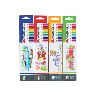 مداد رنگی آدمیرال مدل MDF مجموعه 4 عددی