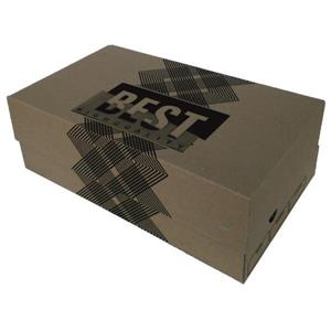 جعبه بسته بندی مدل کفش مردانه طرح BEST زیگزاگ کد M6 بسته 50 عددی