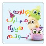 مگنت کاکتی طرح تولد هیدیکا مدل پرندگان خشمگین Angry Birds کد mg62781