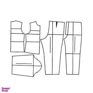 الگو خیاطی پایه بالاتنه و آستین و شلوار کودک متد ترک سایز 2 تا 14 سال مدل کیدز بسته 11 عددی