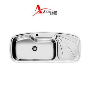 سینک ظرفشویی اخوان مدل 130 توکار سایز50 116 Akhavan model Sink 