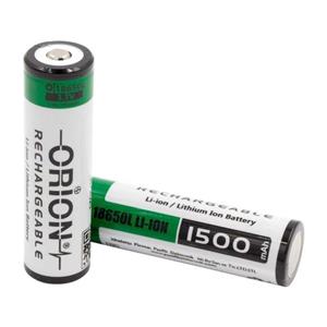 باتری لیتیوم یون اوریون مدل 18650 ظرفیت 1500 میلی آمپر ساعت