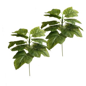 گل مصنوعی مدل بوته برگ انگور مجموعه 2 عددی