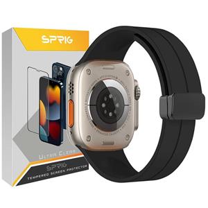 بند اسپریگ مدل Magnetic Silicon مناسب برای ساعت هوشمند هاینو تکو T89 Ultra / T99 Ultra Max