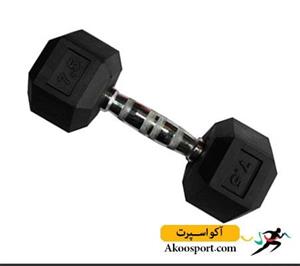 دمبل 6 ضلعی رکورد 7.5 کیلوگرم Record dumbbell 