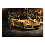 پوستر طرح ماشین پورشه توربو 911 طلایی Porsche Exclusive Series Turbo مدل NV0601 