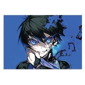 پوستر  طرح انیمه قفل آبی Blue Lock Anime مدل 0502