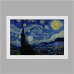 تابلو خندالو مدل دکوراتیو شب های پر ستاره ونگوگ Van Gogh کد M111 مجموعه 1 عددی