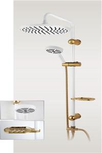 علم یونیورست اس آی ام مدل گرد سفید طلایی