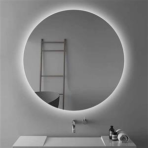 آینه سرویس بهداشتی آزالیا مدل بک لایت گرد 60