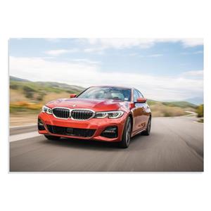 پوستر طرح ماشین بی ام دبلیو 330 آی - BMW 330i xdrive 2019 مدل NV0636