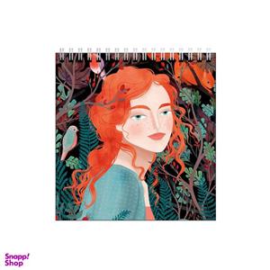 دفتر طراحی طرح دختر پاییزی و روباه کد 9979621