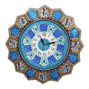 ساعت دیواری خاتم کاری مدل خورشیدی کد 48-1 -