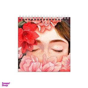 دفتر طراحی طرح دختر و گلها کد 0219240