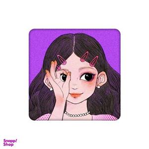 زیرلیوانی طرح دختر چشم گردالی کد 8505285