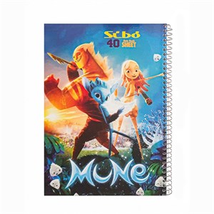 دفتر مشق 40 برگ سیبو مدل فانتزی طرح MUNE کد S2-97