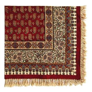 قلمکاری  رومیزی قلمکار طرح سنتی چهارنفره کد 100-3 -