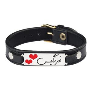 دستبند زنانه گیلواره زراوشان مدل چرم طبیعی اسم فرنگیس کد CLK 126