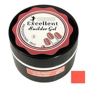 بیلدر ژل کاشت ناخن اکسلت مدل Cover Peach حجم 15 میلی لیتر